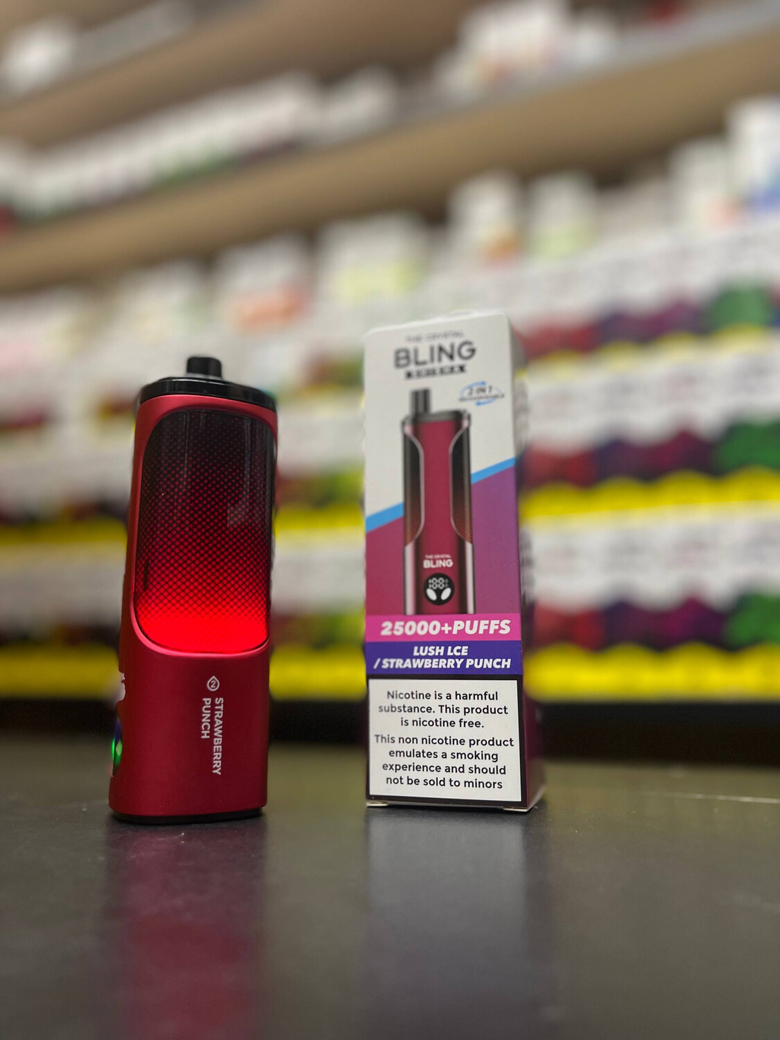 Кликните для увеличения изображения The Crystal Bling Shisha 25000 - 25000 затяжек с переключателем вкуса, изображение 2