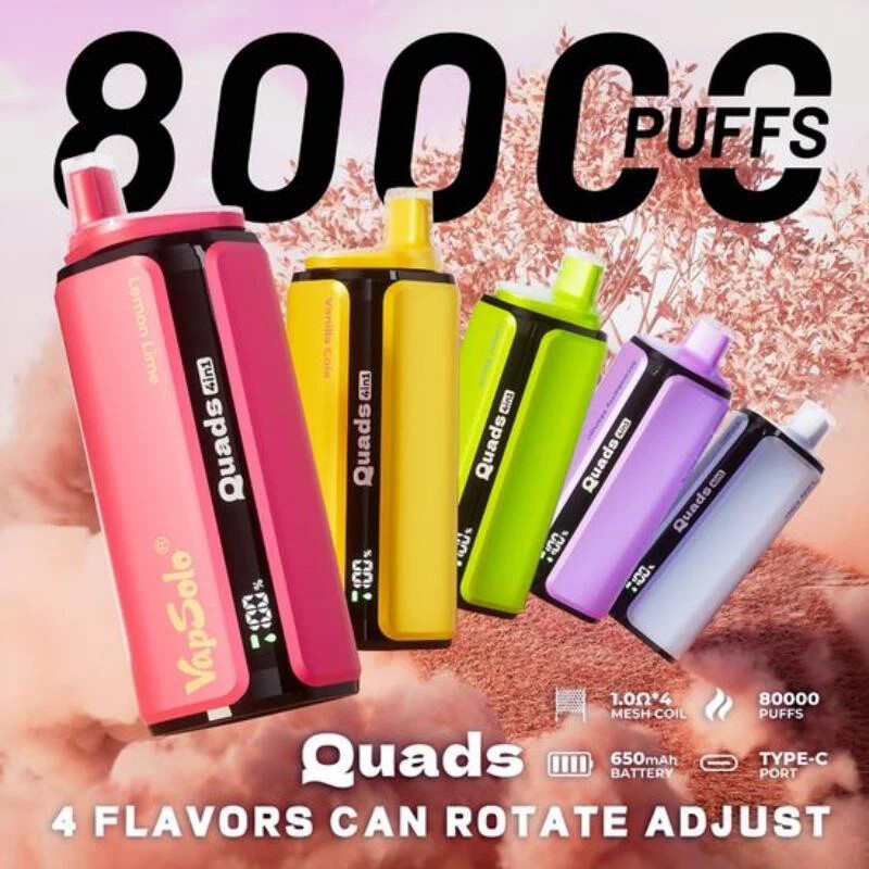 Кликните для увеличения изображения Vapsolo Quads 80K – 80000 затяжек, изображение 2