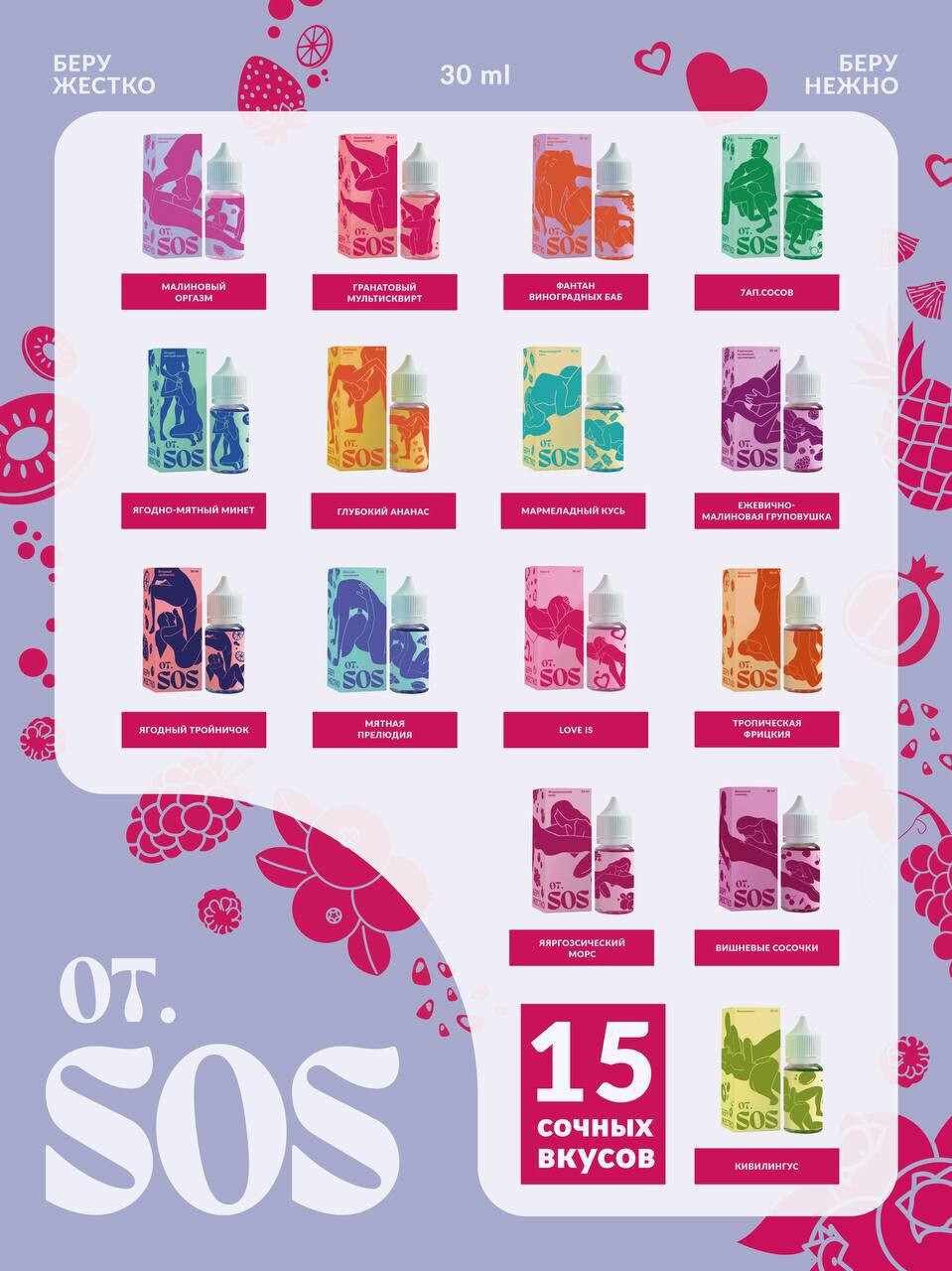 Кликните для увеличения изображения Жидкость OT.SOS STRONG 70mg 30ml, изображение 2