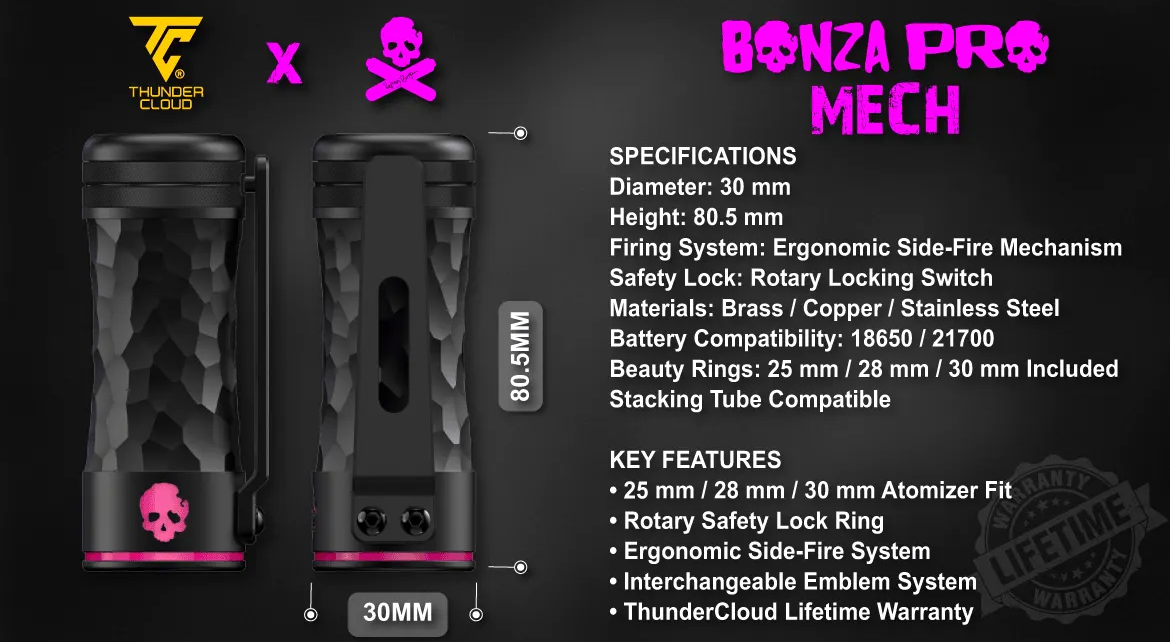 Кликните для увеличения изображения ThunderCloud Bonza Pro mech mod, изображение 3