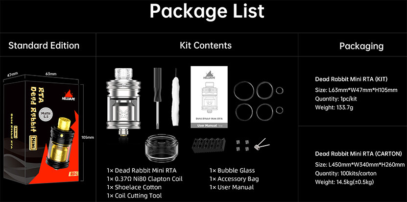 Hellvape Dead Rabbit Mini RTA, изображение 3
