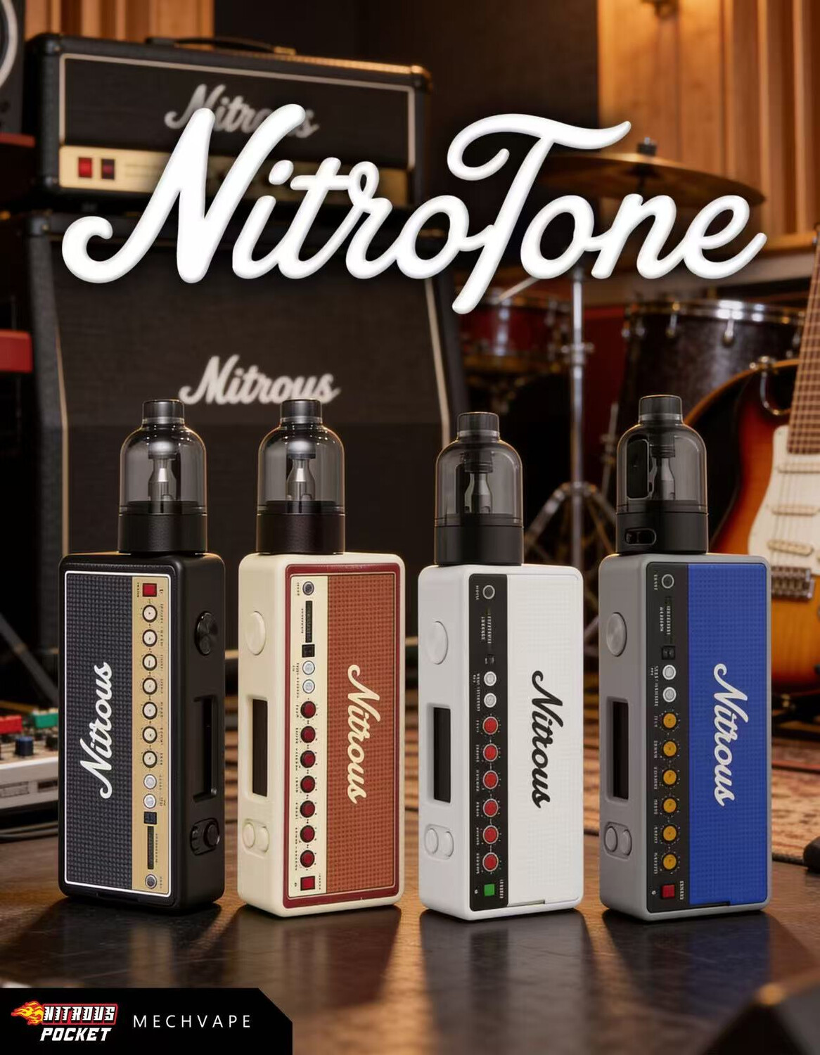 Кликните для увеличения изображения MECHVAPE x NITROUS Pocket 80W Starter Kit, изображение 3