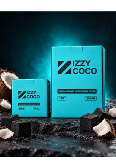 Кокосовый уголь IZZY COCO 25 мм 1 кг